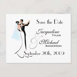Save the Date Wedding Invitation Postcard