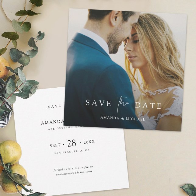 Save the Date Wedding Invite Template with Photo (Creator Uploaded)