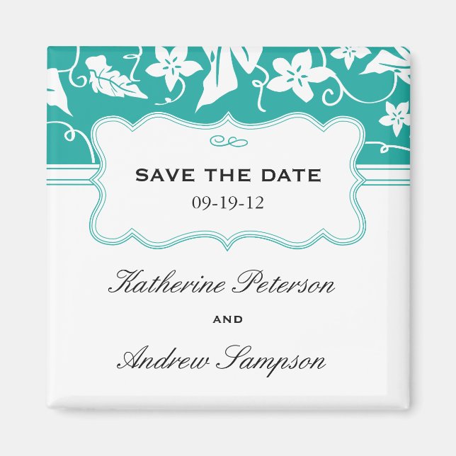 Save the Date Wedding Magnet (Front)