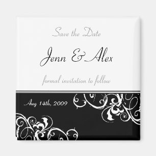 Save the Date Wedding Magnet
