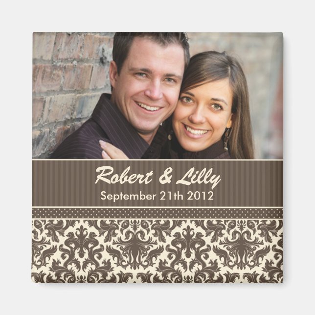 Save the Date Wedding Magnet (Front)