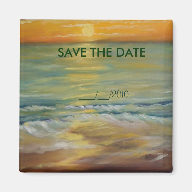 SAVE THE DATE wedding Magnet (Front)
