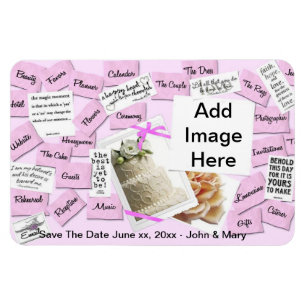Save The Date Wedding Magnet