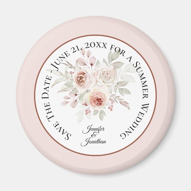 Save the Date Wedding Magnet (Front)