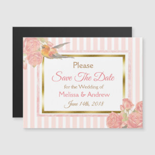 Save the Date Wedding Magnetic Card