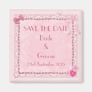 Save the date wedding magnets