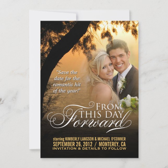 Save the Date - Wedding Movie Poster (Front)