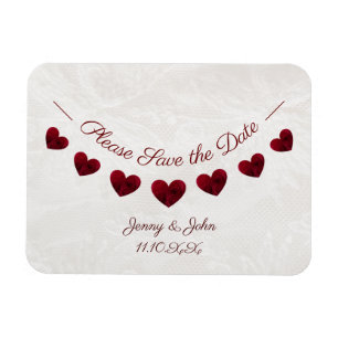 Save the date wedding or anniversary  magnet
