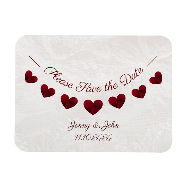 Save the date wedding or anniversary  magnet (Horizontal)