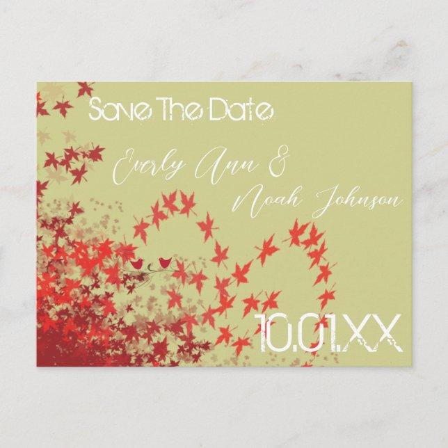 Save the Date Wedding Postcards (Front)