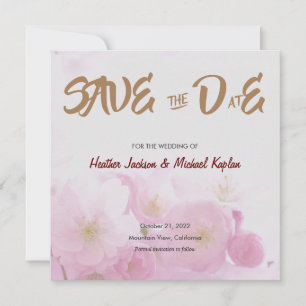 Save the Date Wedding Professional Classic Flowers