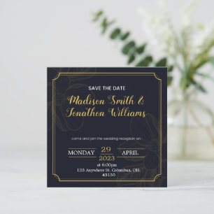 Save The Date Wedding Reception Invitation