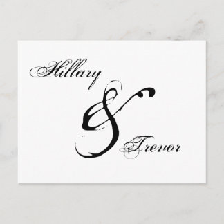 Save the Date. Wedding Thank You Announcement Postcard