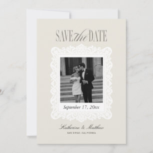 Save the Date Wedding with Photo Invitation