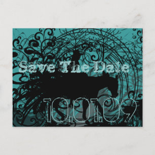 Save the Date- Western Grunge - - Customised Announcement Postcard
