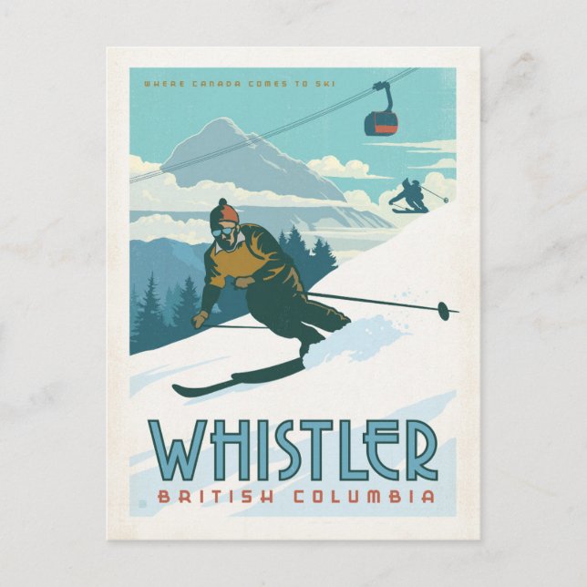 Save the Date | Whistler, British Columbia Announcement Postcard (Front)