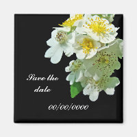 Save the Date White Multiflora Roses Wildflower