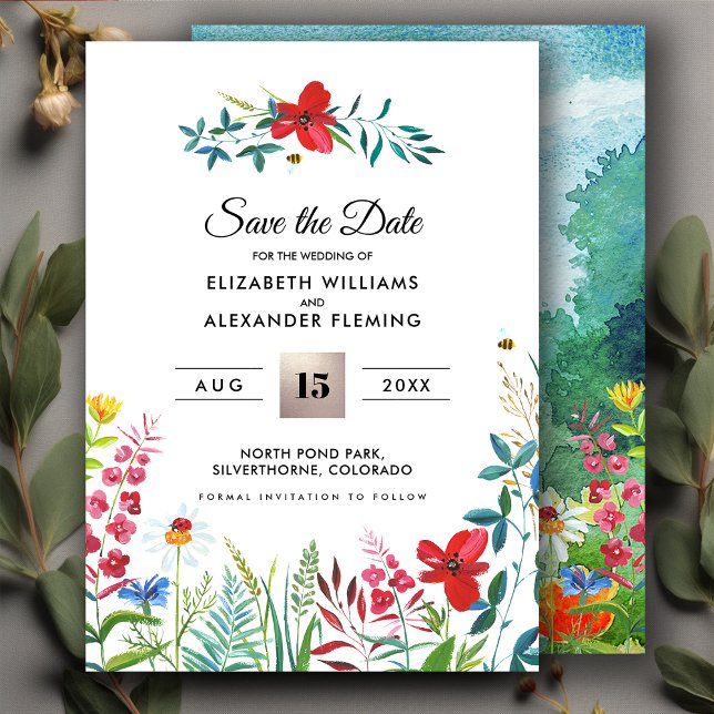 Save the Date. Wild Meadow | Summer Forest Cards (Creator Uploaded)