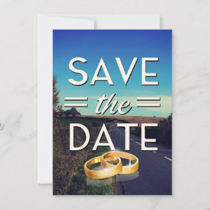 Save the Date winding road Invitation