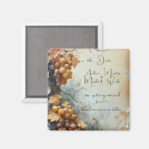Save the Date Winery Wedding Magnet