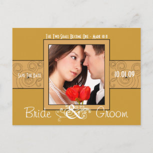 Save The Date with Your Photo Announcement Postcard