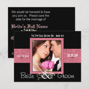 Save The Date with Your Photo Announcement Postcard