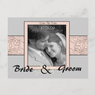 Save The Date with Your Photo Announcement Postcard