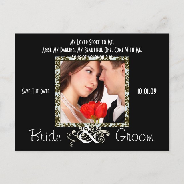 Save The Date with Your Photo Announcement Postcard (Front)