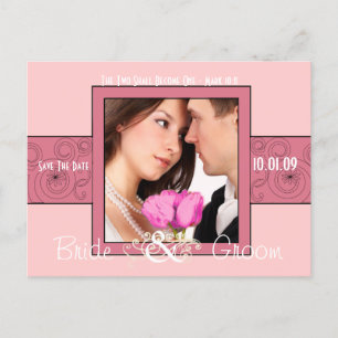 Save The Date with Your Photo Announcement Postcard