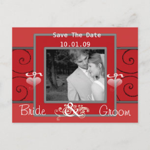 Save The Date with Your Photo Announcement Postcard