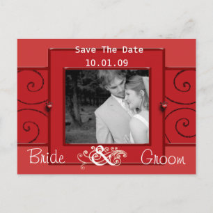 Save The Date with Your Photo Announcement Postcard
