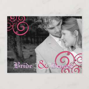 Save The Date with Your Photo Announcement Postcard