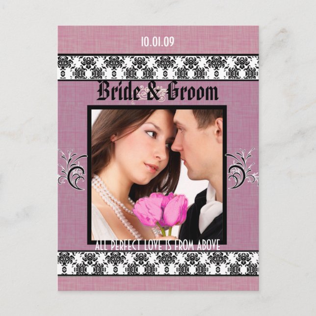 Save The Date with Your Photo Announcement Postcard (Front)