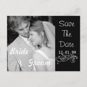 Save The Date with Your Photos Announcement Postcard