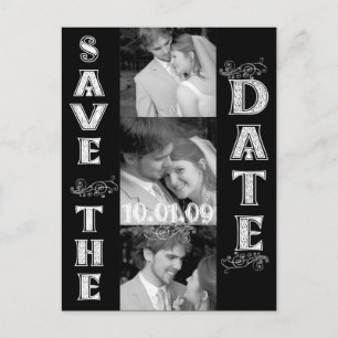 Save The Date with Your Photos Announcement Postcard