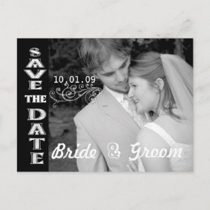 Save The Date with Your Photos Announcement Postcard