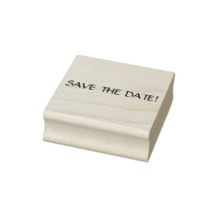 Save the Date Wood Art Stamp