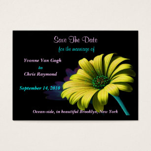 Save The Date Yellow Daisy