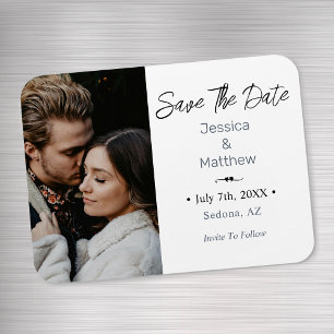 Save The Date, Your Photo & Info Magnet