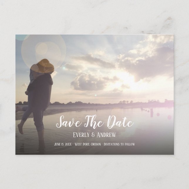 Save the Date Your Photo Postcard (Front)
