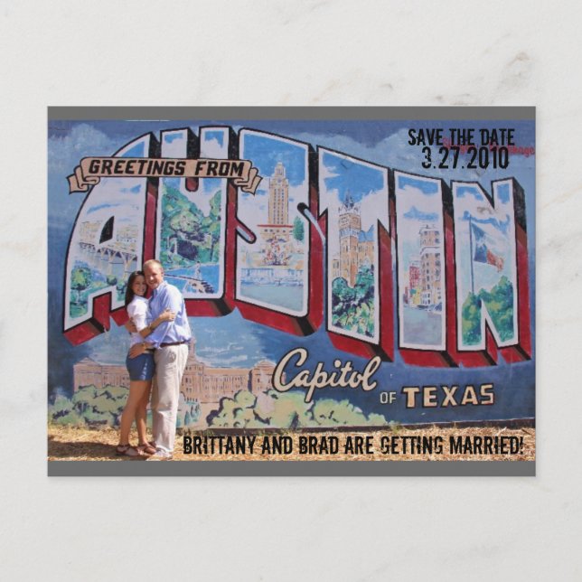 Save the Date's Announcement Postcard (Front)