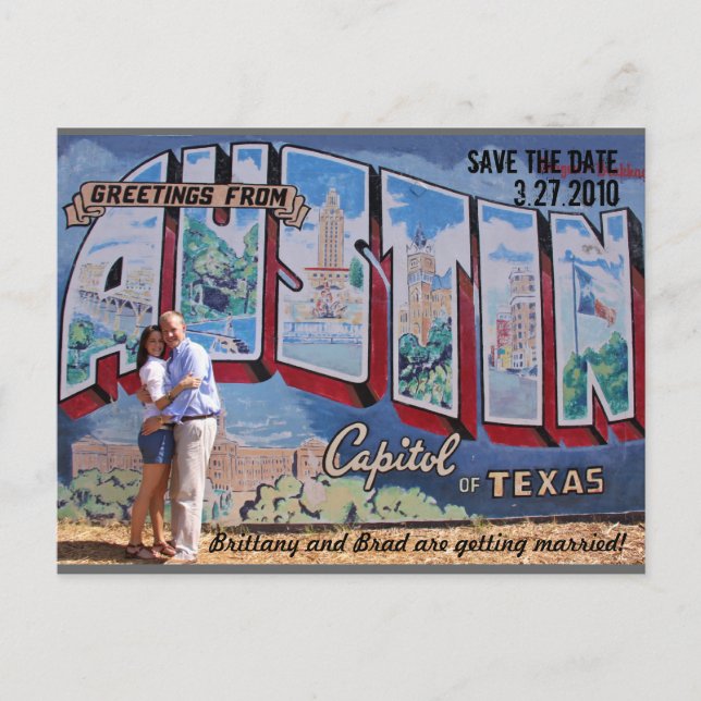 Save the Date's Announcement Postcard (Front)