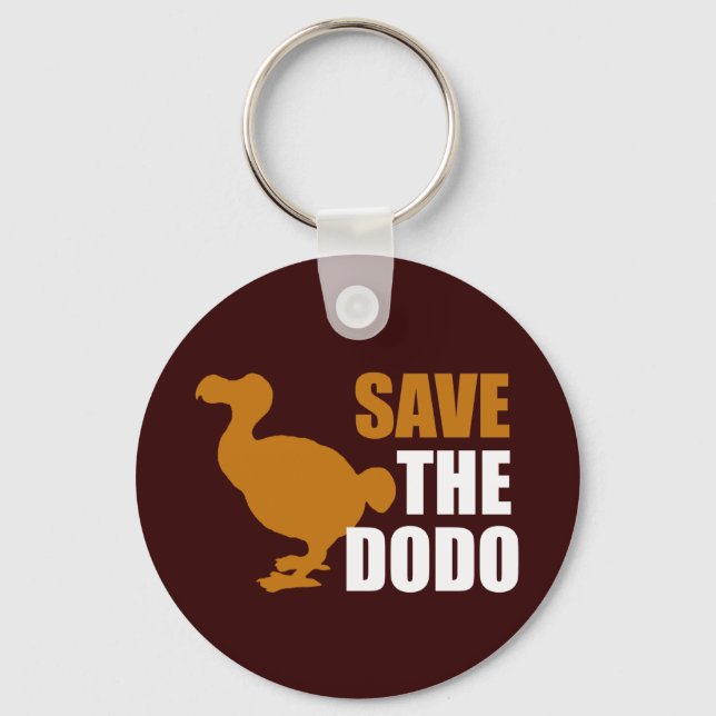 Save The Dodo Bird! Key Ring (Front)