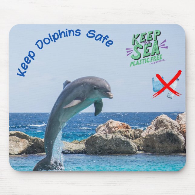 Save the dolphin mouse mat, dolphin mouse mat (Front)