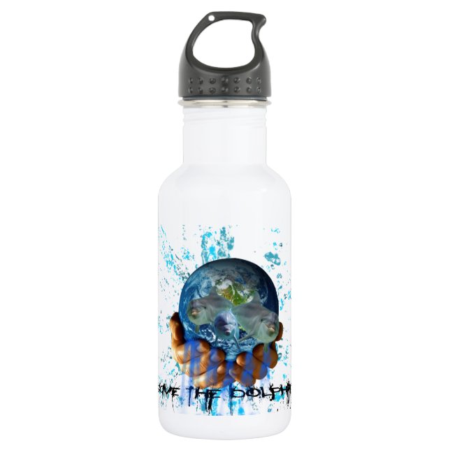 Save the Dolphins 532 Ml Water Bottle (Front)