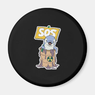 save the dolphins magnet