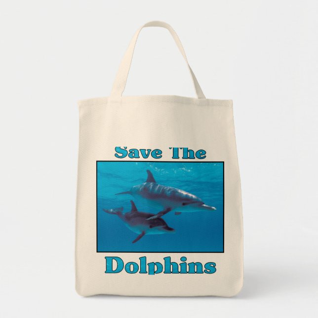 Save the Dolphins Tote Bag (Front)