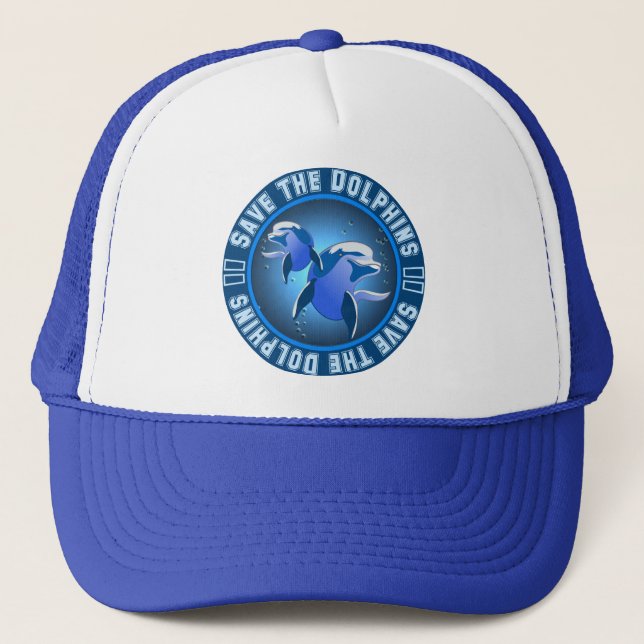 Save the Dolphins Trucker Hat (Front)