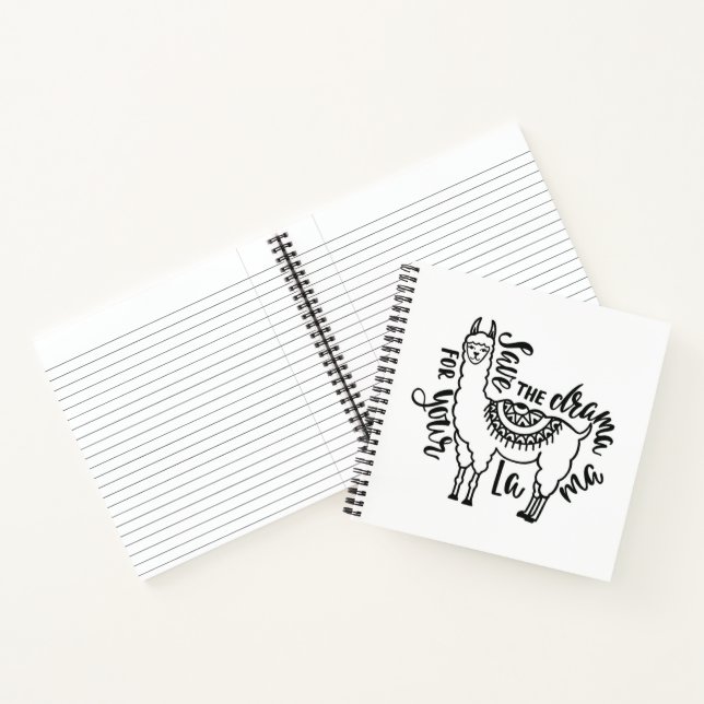 Save The Drama For Your Llama Notebook (Inside)