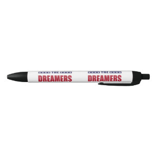 Save the dreamers black ink pen